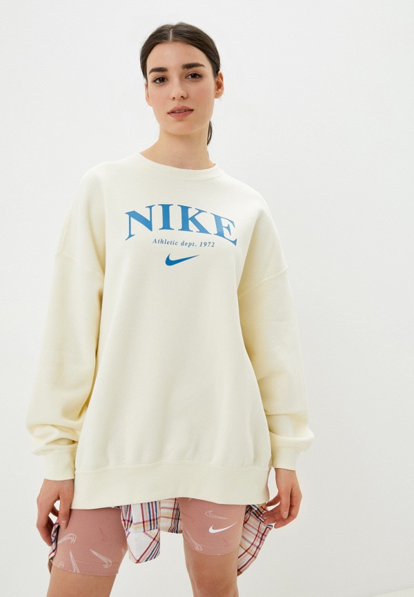 

Свитшот Nike, Желтый, W NSW ESSNTL FLC OS CREW GFX