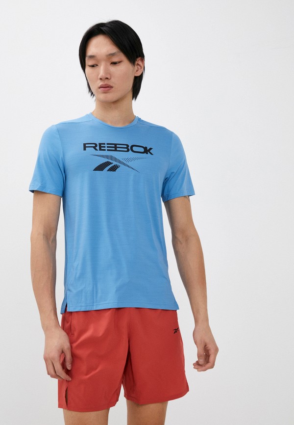 

Футболка спортивная Reebok, Голубой, TS AC GRAPHIC TEE