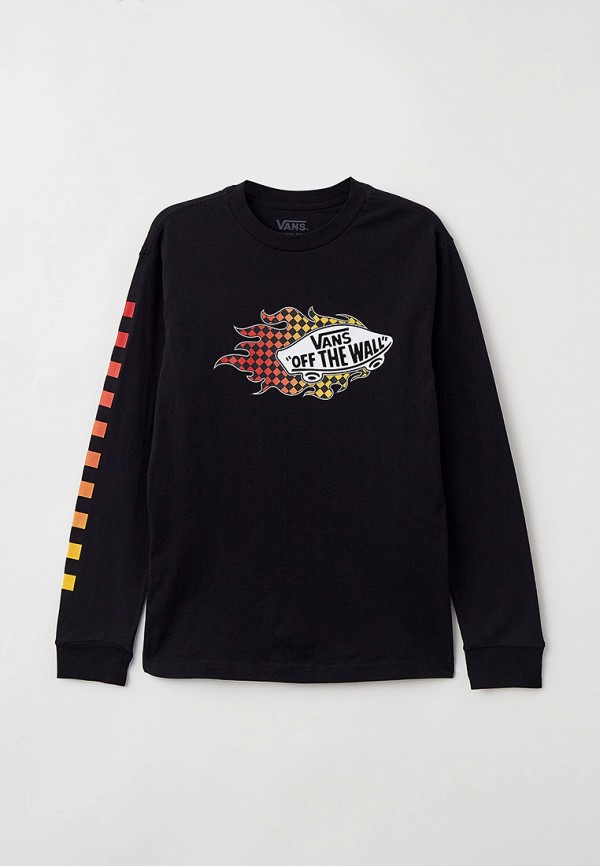 

Лонгслив Vans, Черный, VANS FLAME LS BOYS BLACK