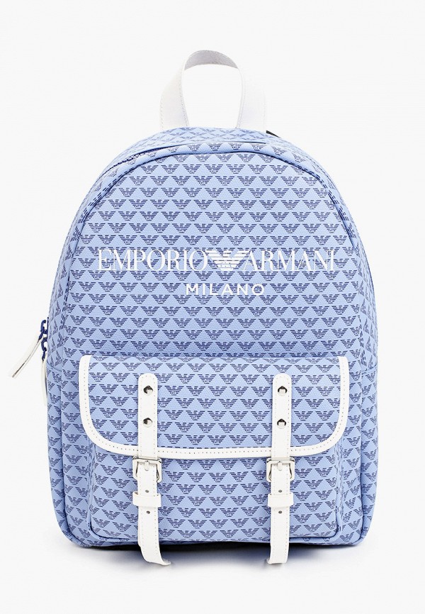 Рюкзак Emporio Armani голубого цвета