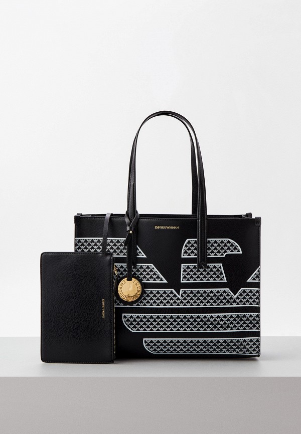 

Сумка, кошелек и брелок Emporio Armani, Черный