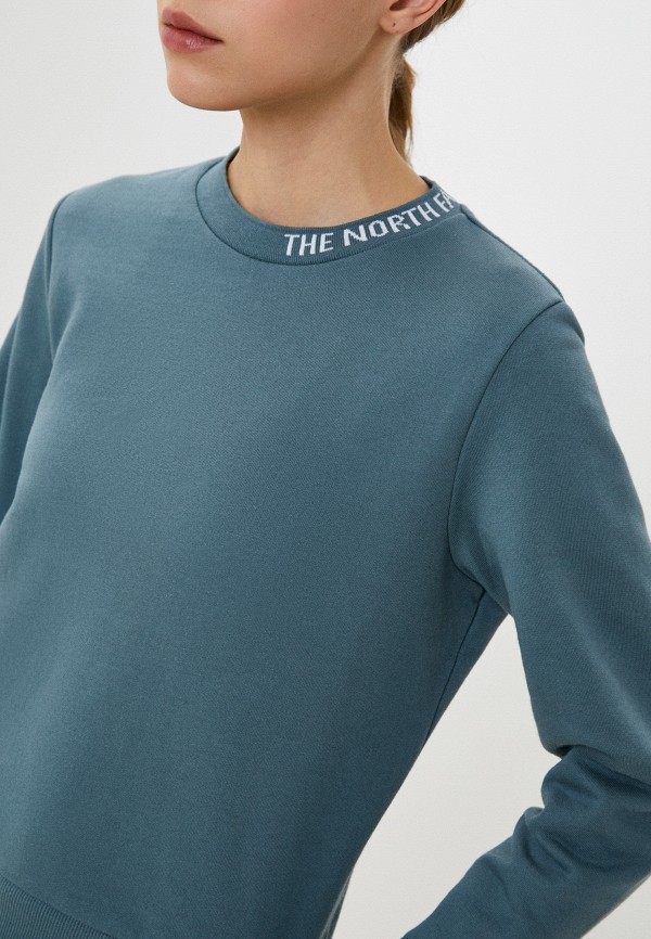 Свитшот The North Face бирюзовый, размер 44, фото 4