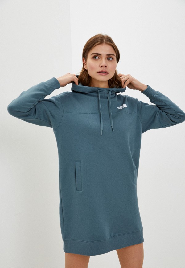 

Платье The North Face, Бирюзовый, W HOODED DRESS - ZUMU