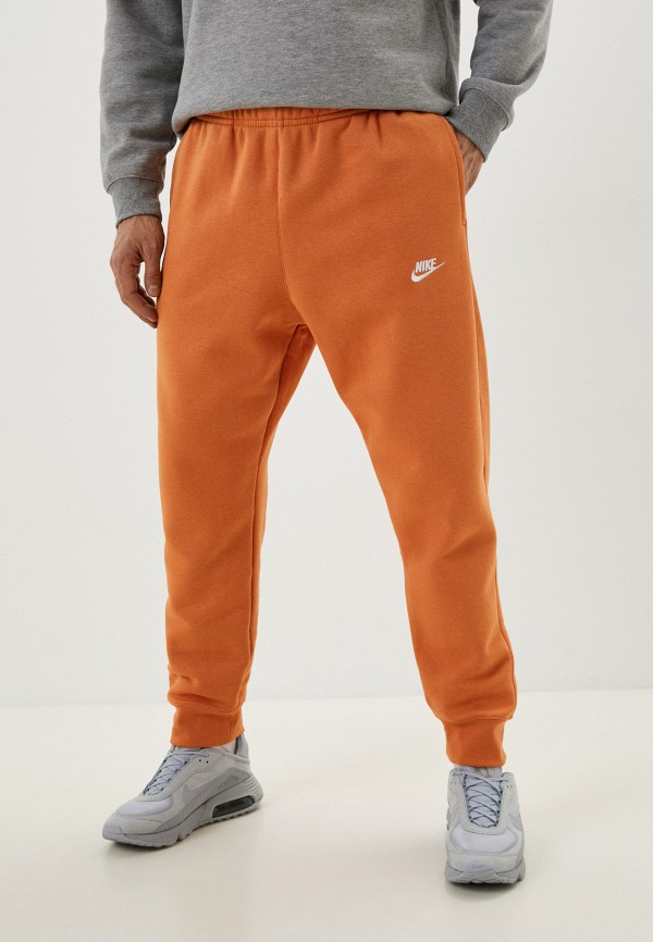Брюки спортивные Nike оранжевого цвета