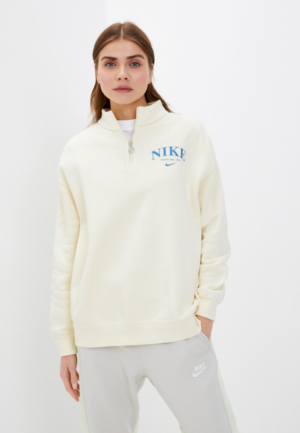 

Олимпийка Nike, Бежевый, W NSW ESSNTL FLC QZ GFX