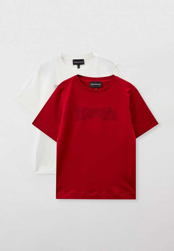 

Футболки 2 шт. Emporio Armani, Белый;бордовый, Emporio Armani RTLABI174101