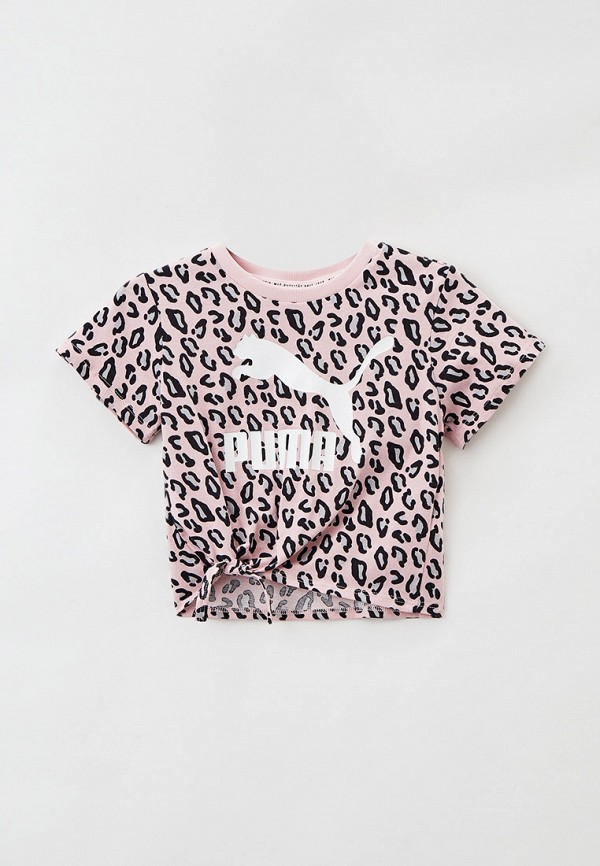 

Футболка PUMA, Розовый, Classics Summer Roar AOP Knotted Tee G