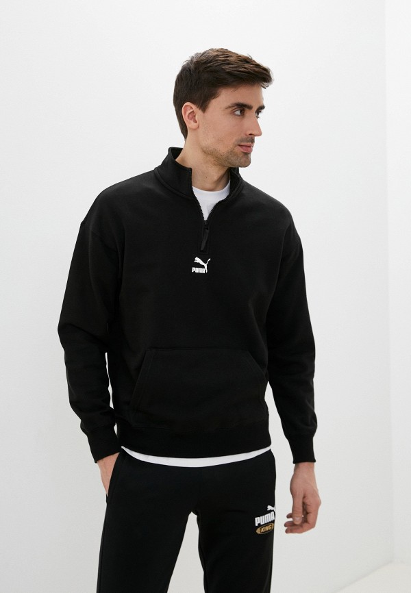 

Олимпийка PUMA, Черный, Classics Half-Zip Crew TR