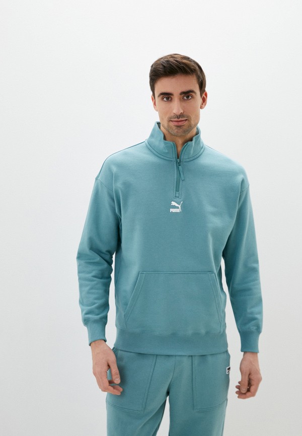 

Олимпийка PUMA, Голубой, Classics Half-Zip Crew TR