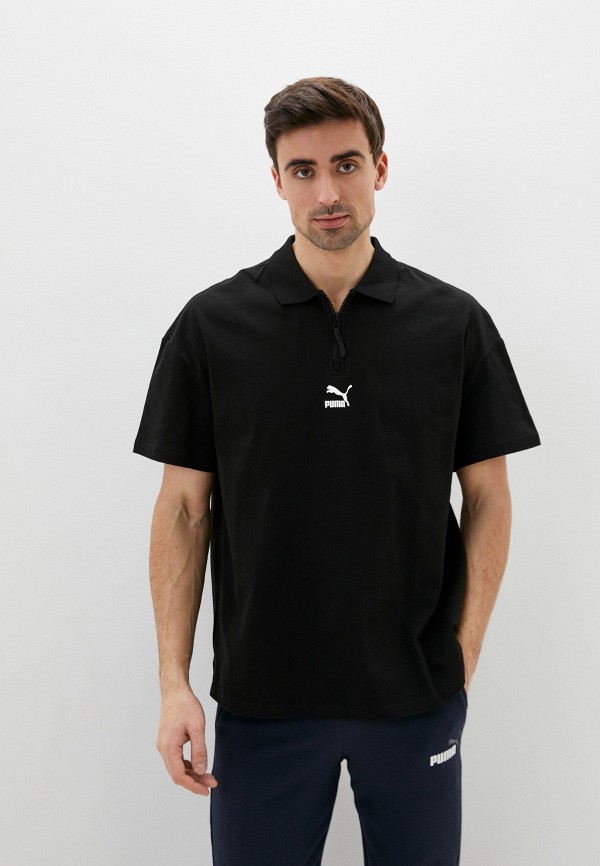 

Поло PUMA, Черный, Classics Boxy Zip Polo
