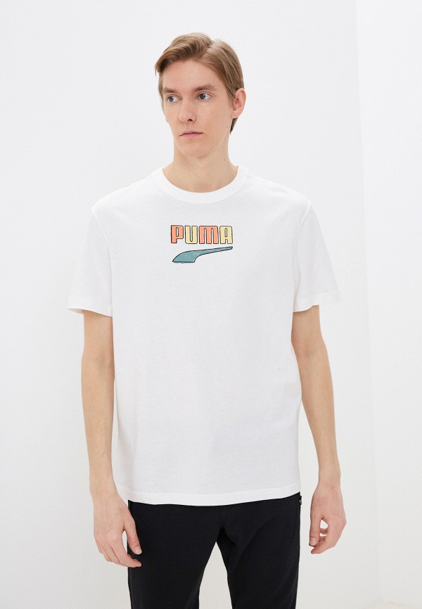 

Футболка PUMA, Белый, Downtown Logo Tee