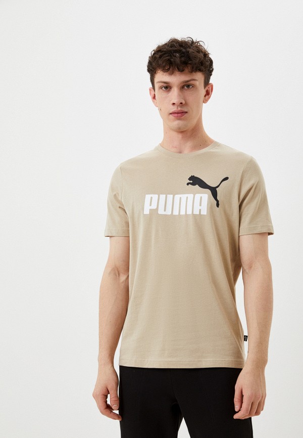 

Футболка PUMA, Бежевый, ESS+ 2 Col Logo Tee