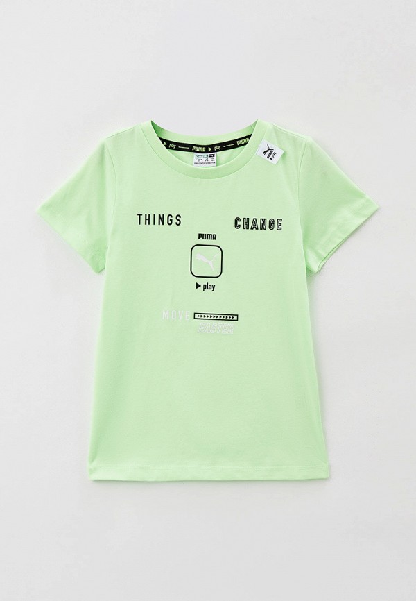 

Футболка PUMA, Зеленый, PLAY UV Reactive Color-Change Graphic Tee