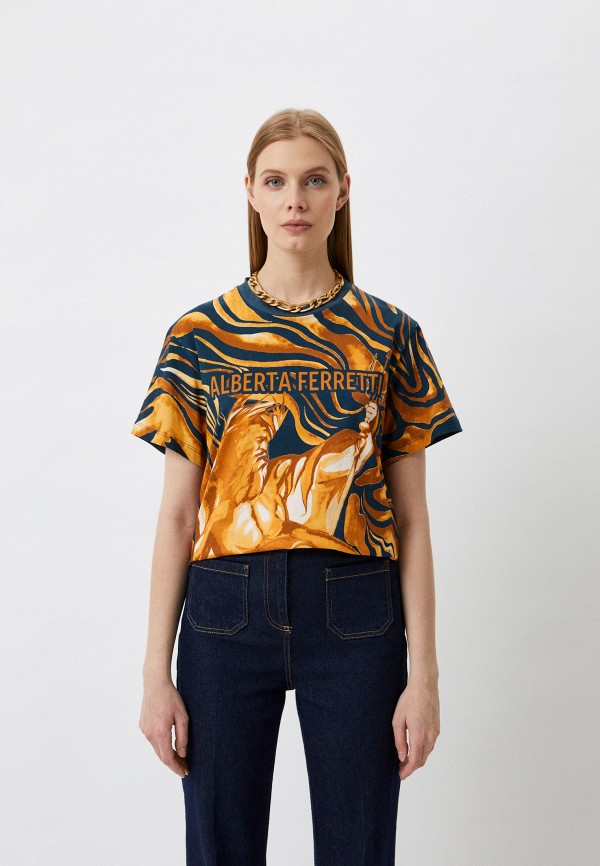 

Футболка Alberta Ferretti, Коричневый, Alberta Ferretti RTLABI282501