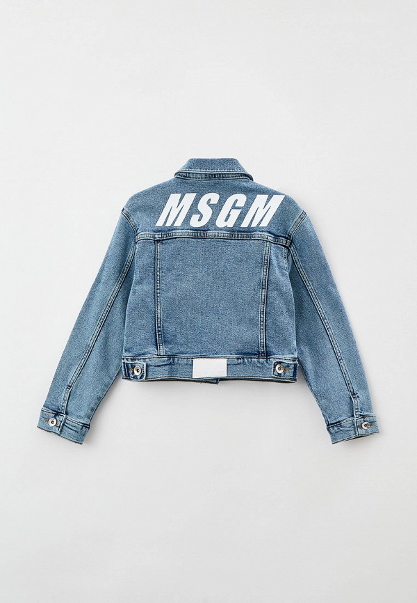 Куртка для девочки джинсовая MSGM Kids MS028781 Фото 2