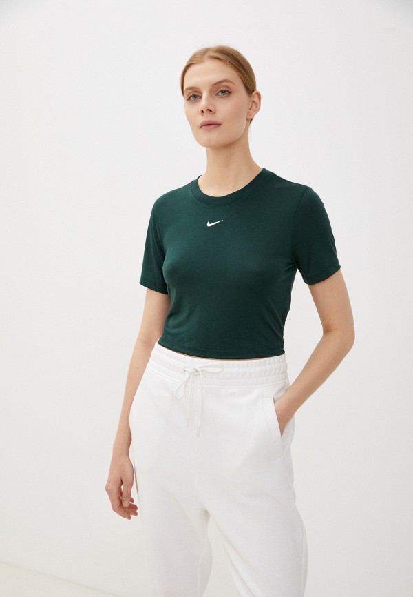 

Топ Nike, Зеленый, W NSW ESSNTL TEE SLIM CRP LBR