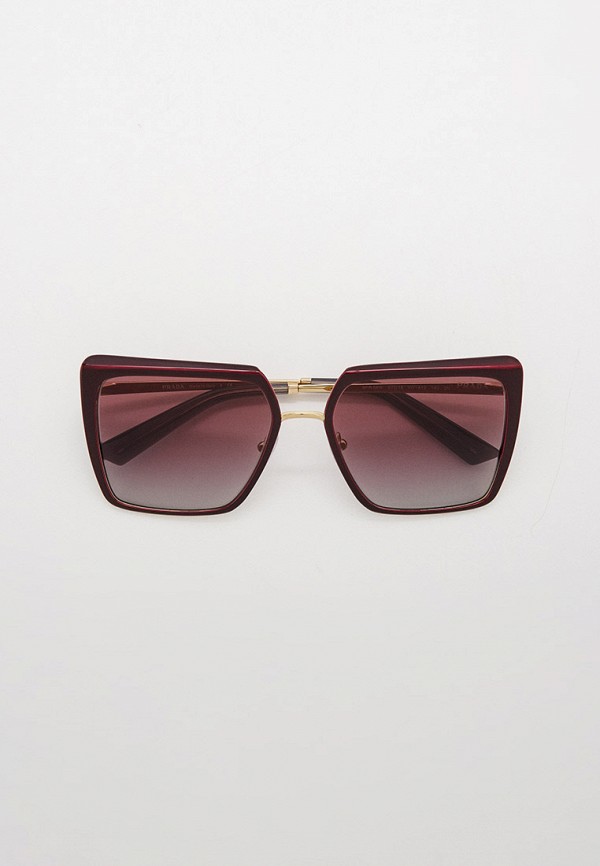 

Очки солнцезащитные Prada, Бордовый, PR 58WS VIY412