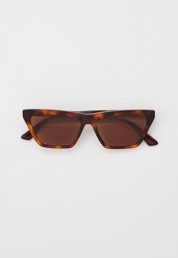 Очки солнцезащитные McQ Alexander McQueen коричневого цвета