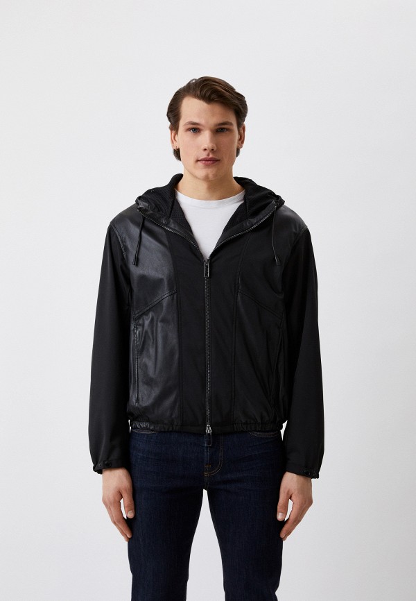 

Куртка кожаная Emporio Armani, Черный