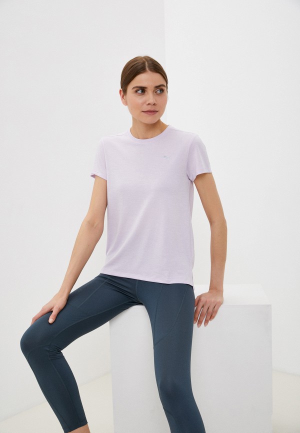

Футболка спортивная PUMA, Фиолетовый, RUN FAVORITE HEATHER SS TEE W