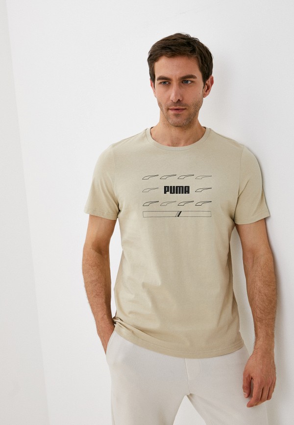 

Футболка PUMA, Бежевый, RAD CAL Graphic Tee