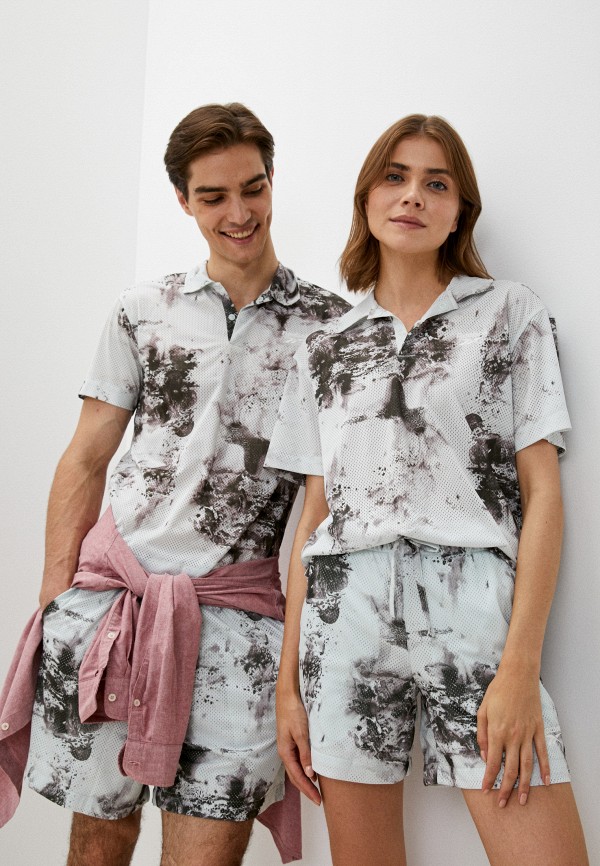 

Поло Reebok, Серый, CL SR MESH AOP TOP