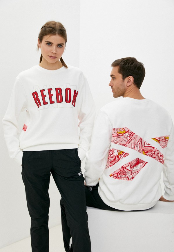 

Свитшот Reebok, Белый, CL NEW YEAR GRAPHICS SWT