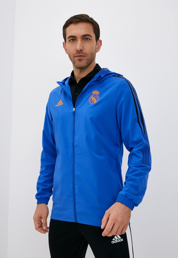 

Ветровка adidas, Синий, REAL PRE JKT