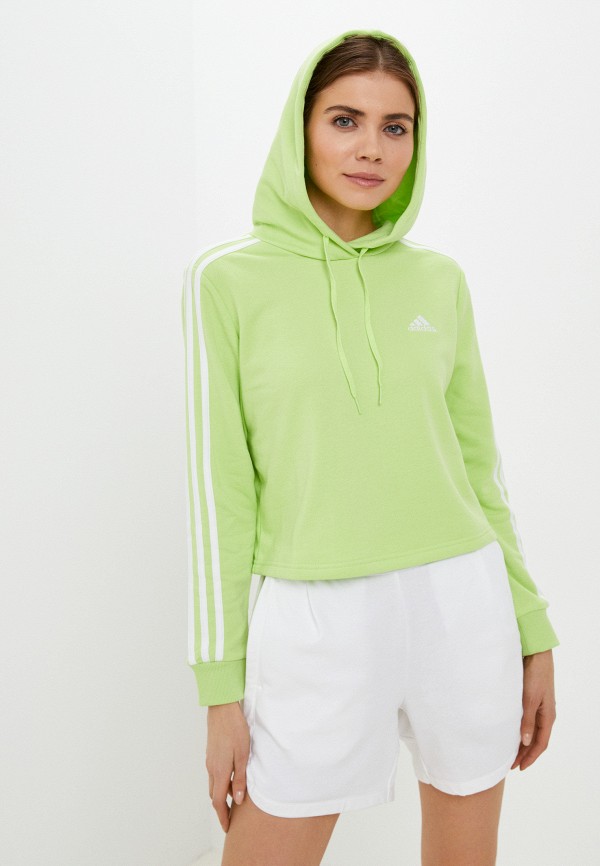 

Худи adidas, Зеленый, W 3S FT CRO HD