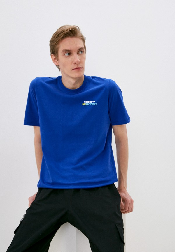 

Футболка adidas Originals, Синий, STOKD TEE FLOWE