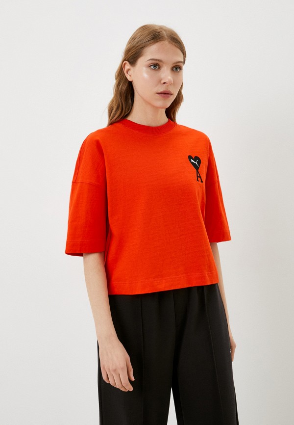 

Футболка PUMA, Оранжевый, x AMI W Graphic Tee