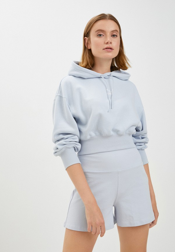 

Худи PUMA, Голубой, Classics Crop Hoodie TR Arctic Ice