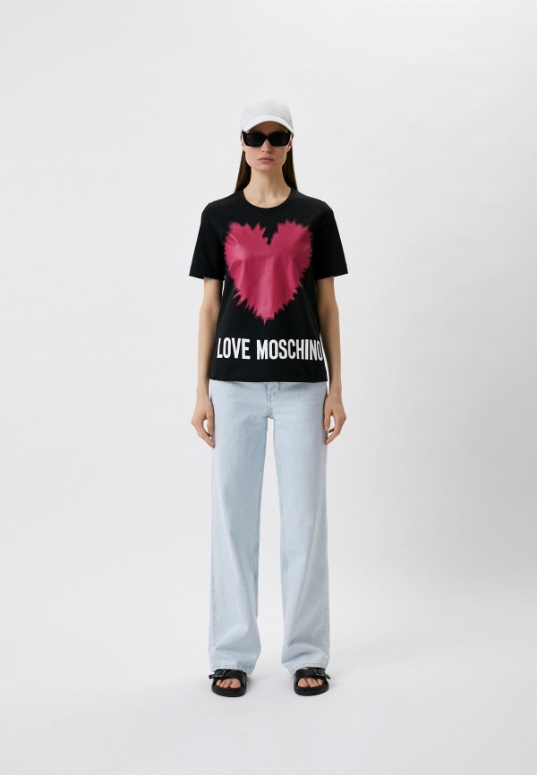 Футболка Love Moschino черный, размер 40, фото 2