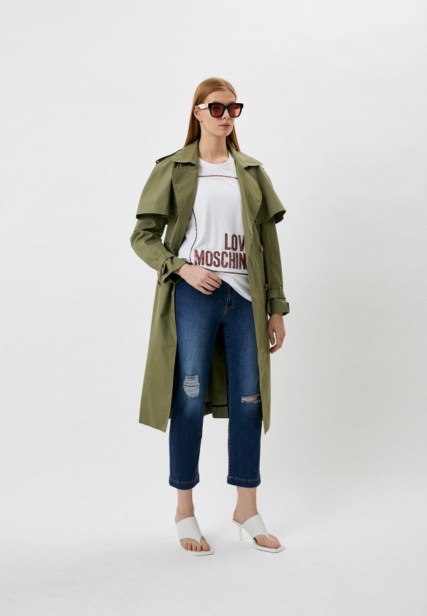 Футболка Love Moschino белый, размер 42, фото 2