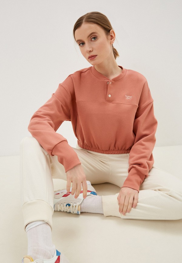 

Свитшот Reebok, Коричневый, CL WDE COTTON FT COVERUP
