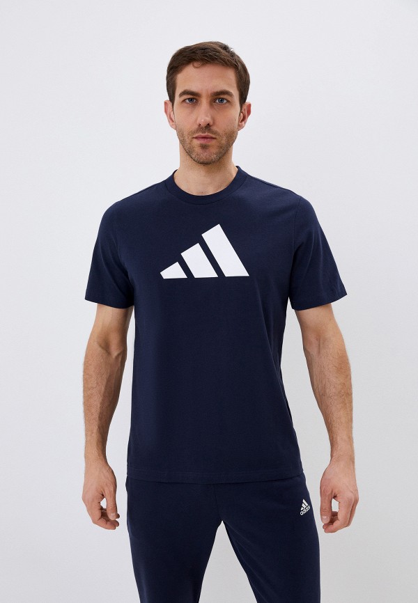 

Футболка adidas, Синий, M FI 3BAR TEE