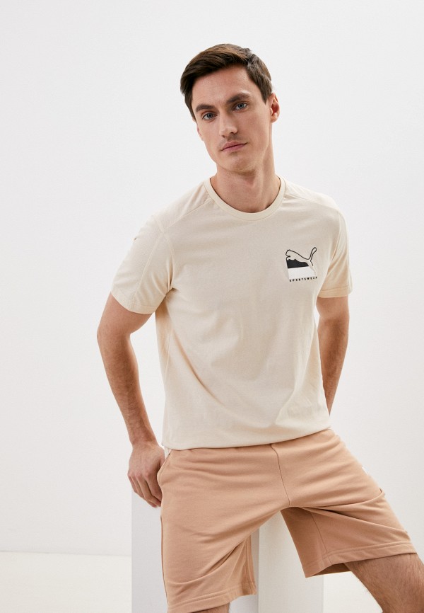 

Футболка PUMA, Бежевый, ATHLETICS Advanced Tee
