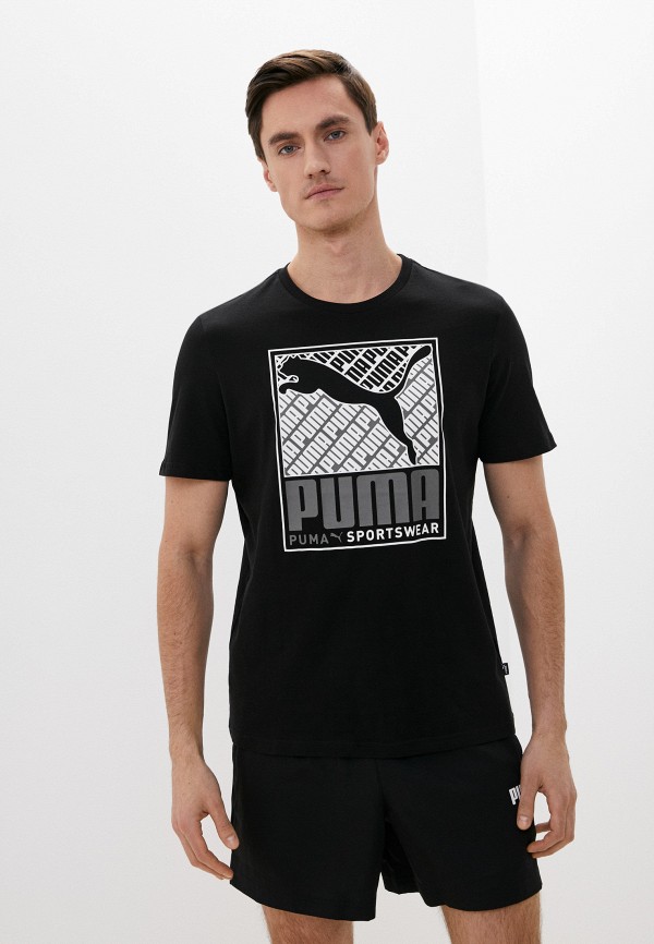 

Футболка PUMA, Черный, Cat Box Tee