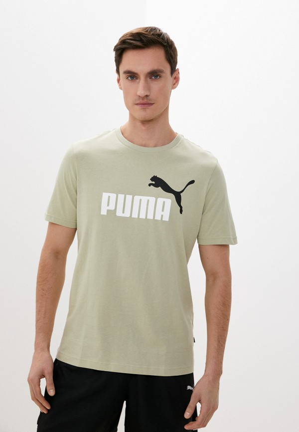 

Футболка PUMA, Зеленый, ESS+ 2 Col Logo Tee