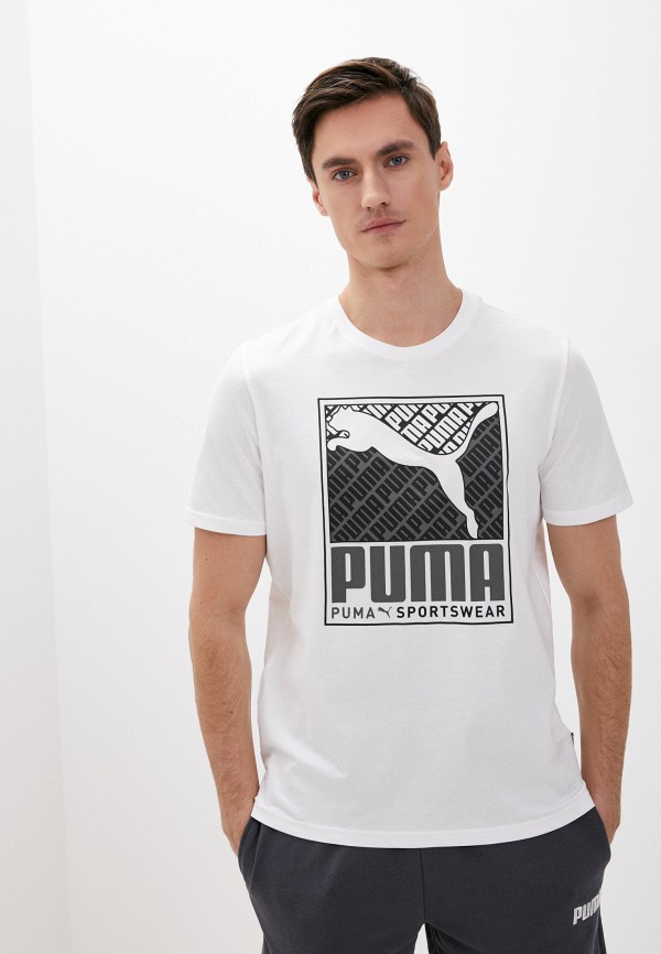 

Футболка PUMA, Белый, Cat Box Tee