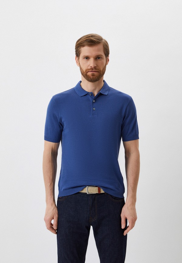 

Поло CC Collection Corneliani, Синий