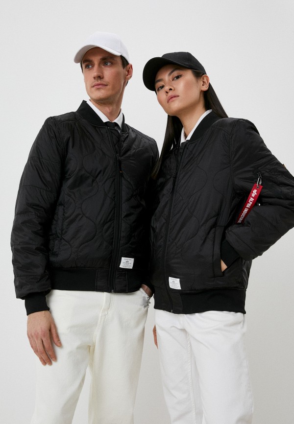 

Куртка и брелок Alpha Industries, Черный, L-2B QUILTED