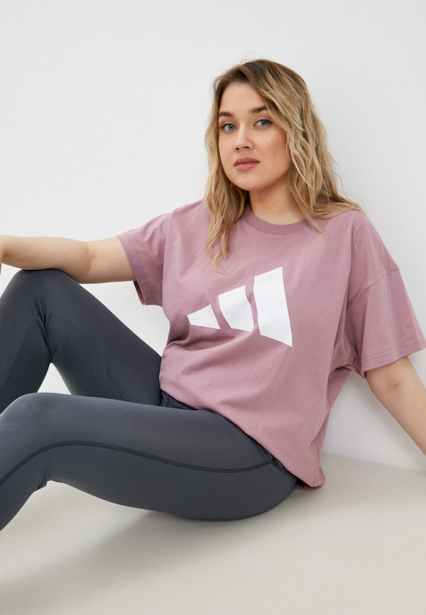 

Футболка adidas, Фиолетовый, W FI 3B TEE
