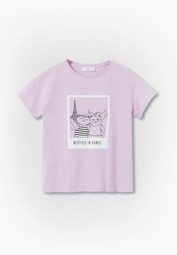 

Футболка Mango Kids, Фиолетовый, FUNNY