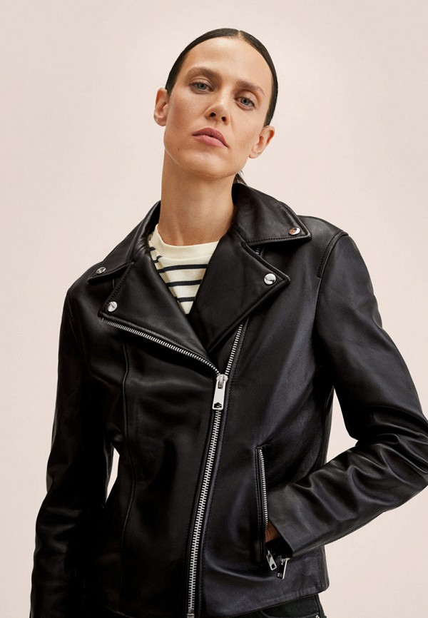 фото Куртка кожаная mango