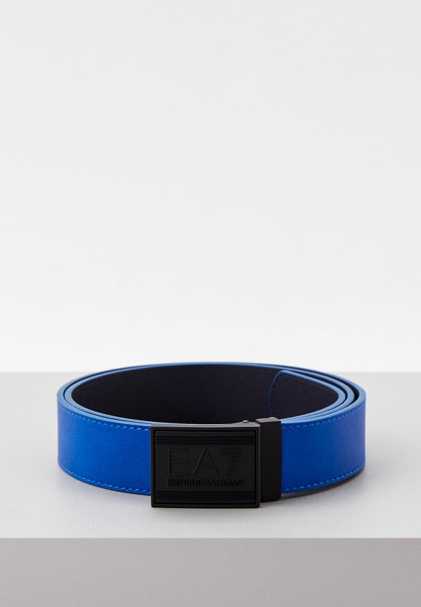 

Ремень EA7, Синий, PLATE BELT