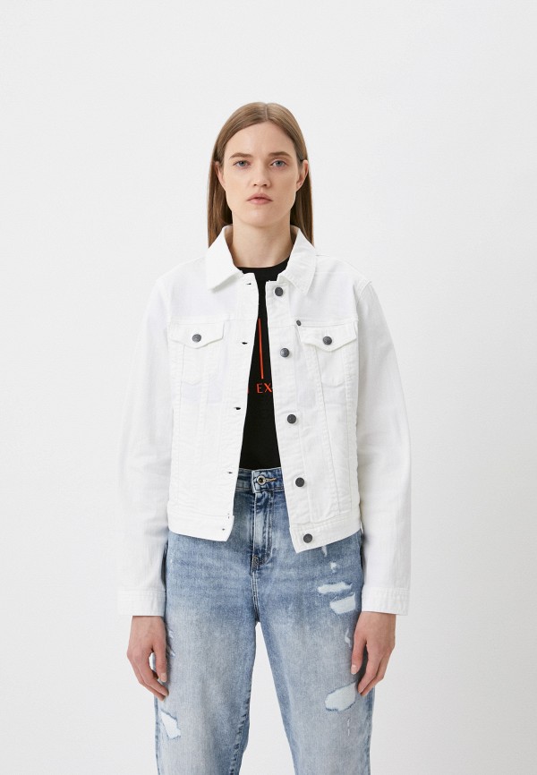 Куртка джинсовая Armani Exchange белого цвета