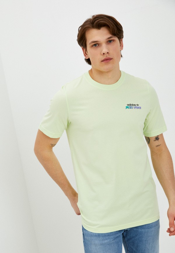 

Футболка adidas Originals, Зеленый, Stokd Tee Flower