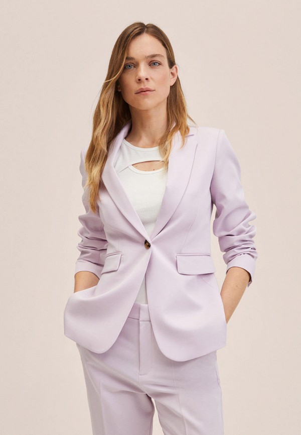 Пиджак Mango фиолетовый 27093262 RTLABK760201