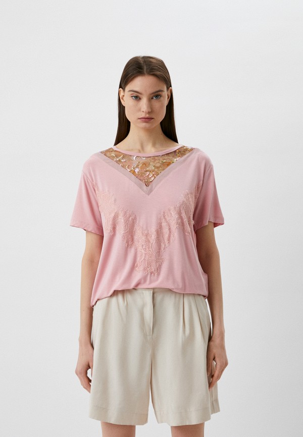 

Футболка Twinset Milano, Розовый, U&B